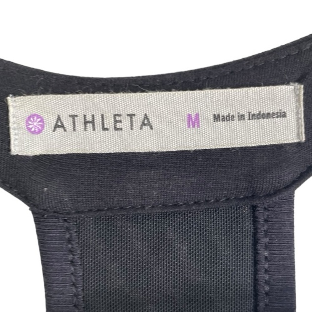 Athleta Women’s Tee Racerback Black Knit Dress - Picture 3 of 4